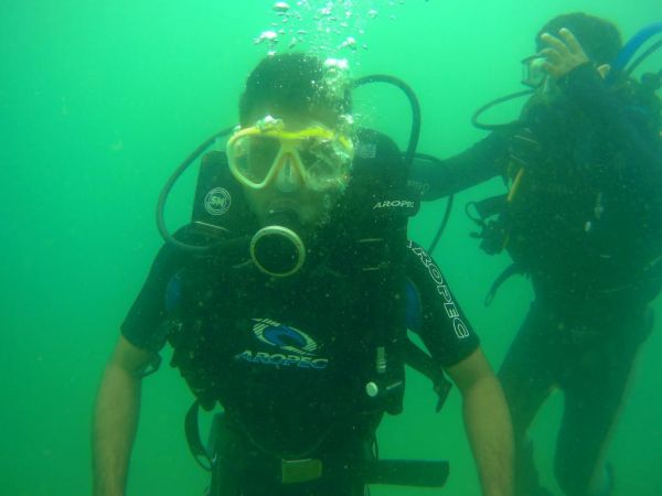 under water scuba